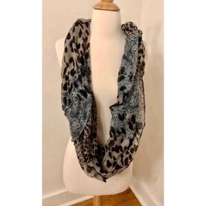 Leopard Print Circle Infinity Scarf